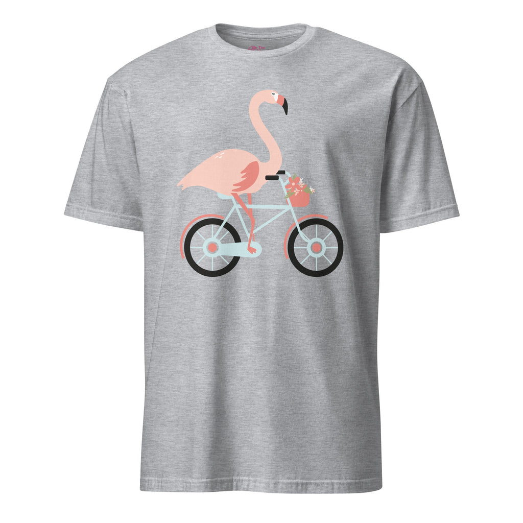 T-Shirt Vélo Flamant Rose