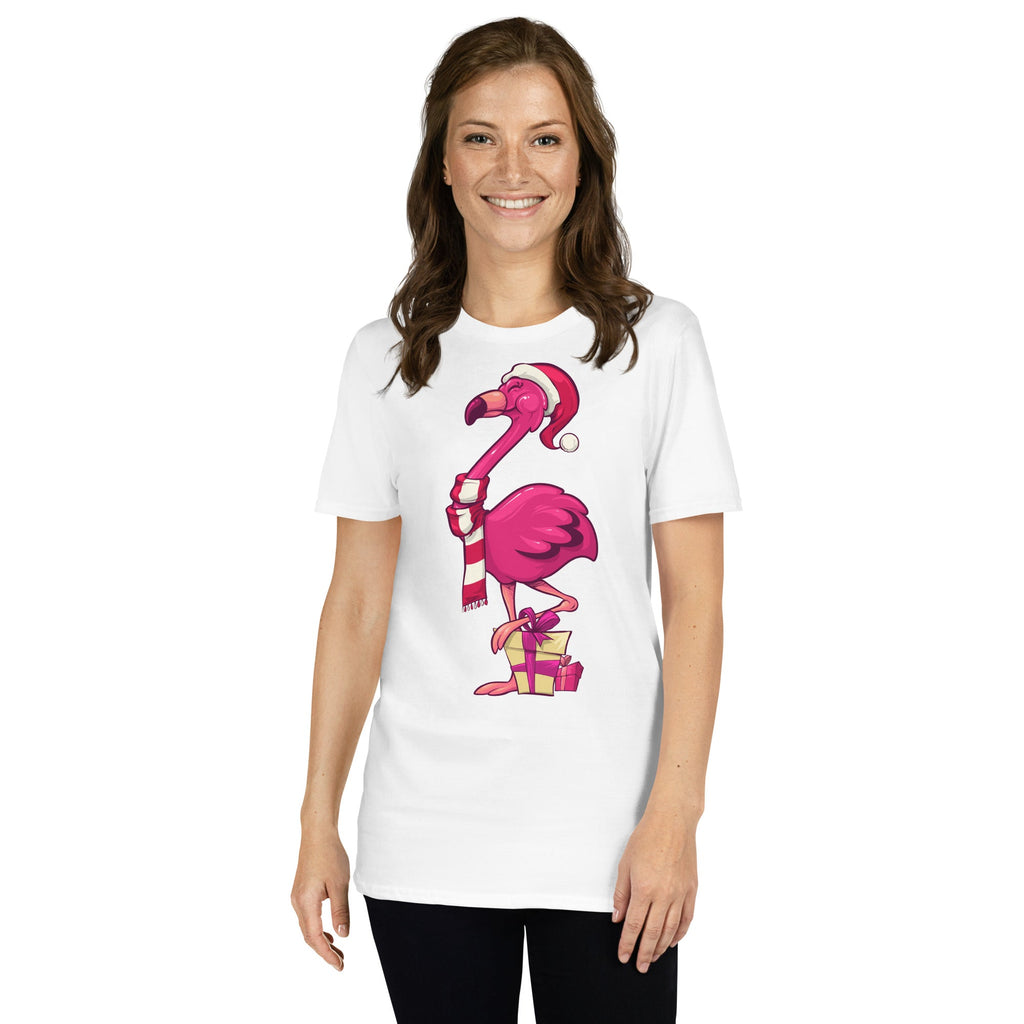Original Le T-shirt de Noël populaire Flamant rose
