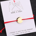 Bracelet unisexe élégant Lettre rectangulaire en acier inoxydable Bracelet en corde rouge pour hommes femmes Bracelet en corde fait à la main Bracelet d'amitié cool en ficelle Conception réglable pour femmes