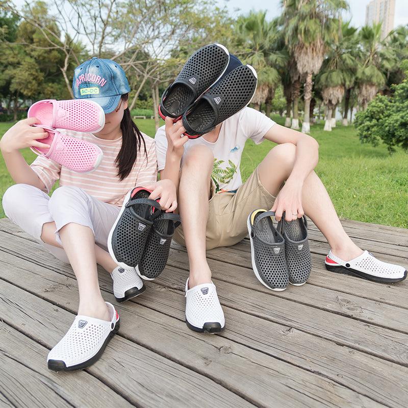 Sandales de plage unisexe à semelle épaisse, pantoufles imperméables antidérapantes, tongs d'été respirantes en maille, chaussures de plage antidérapantes, sandales à séchage rapide