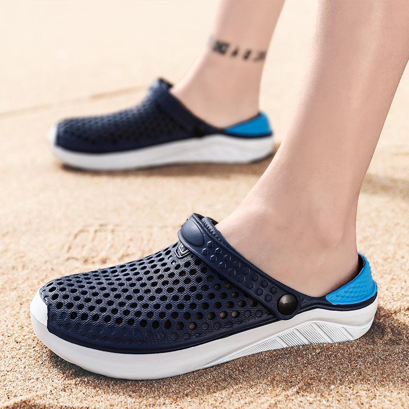 Sandales de plage unisexe à semelle épaisse, pantoufles imperméables antidérapantes, tongs d'été respirantes en maille, chaussures de plage antidérapantes, sandales à séchage rapide