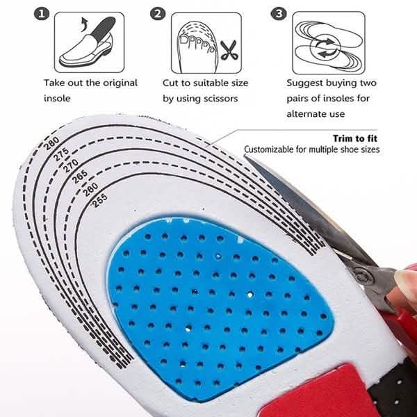 Semelles intérieures en gel unisexe