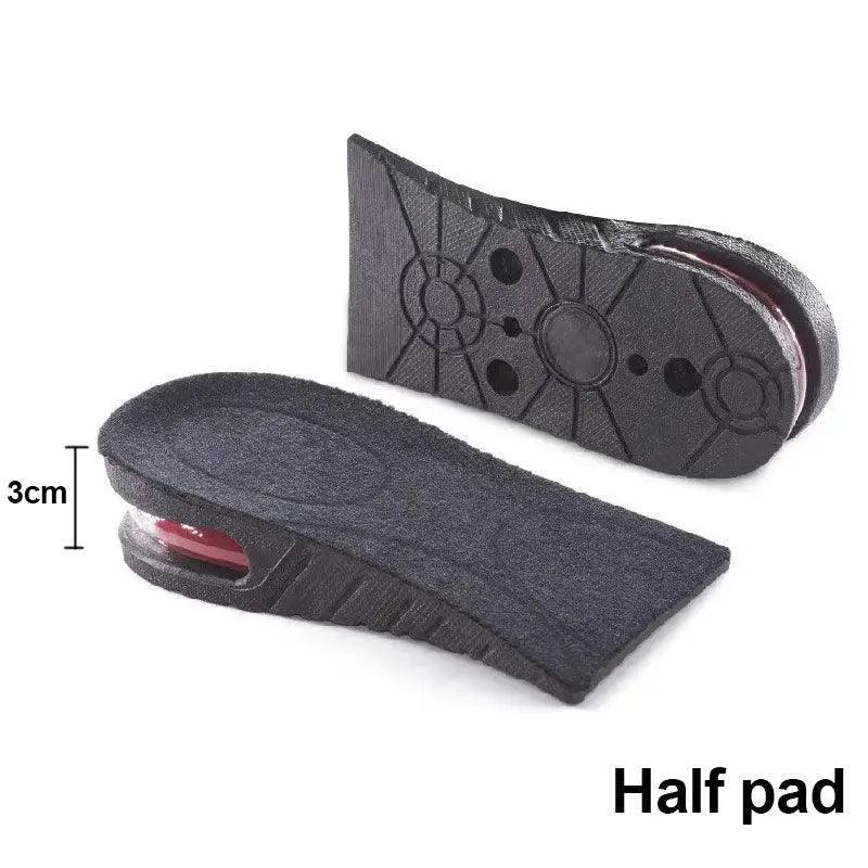 Coussin gonflable unisexe pour talon de chaussure, ajustable en hauteur (3-9cm), pour vous grandir et soutenir vos pieds.