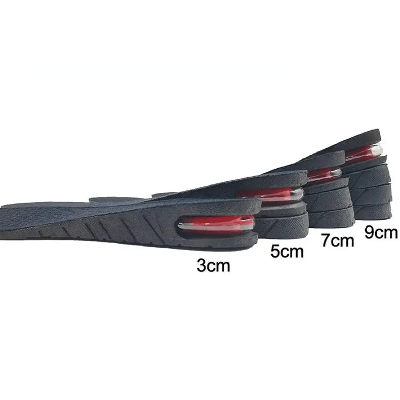 Coussin gonflable unisexe pour talon de chaussure, ajustable en hauteur (3-9cm), pour vous grandir et soutenir vos pieds.