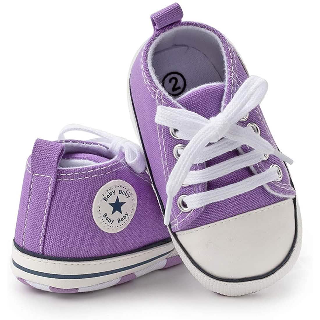 Chaussures montantes unisexe en jean pour nouveau-né, semelle souple antidérapante