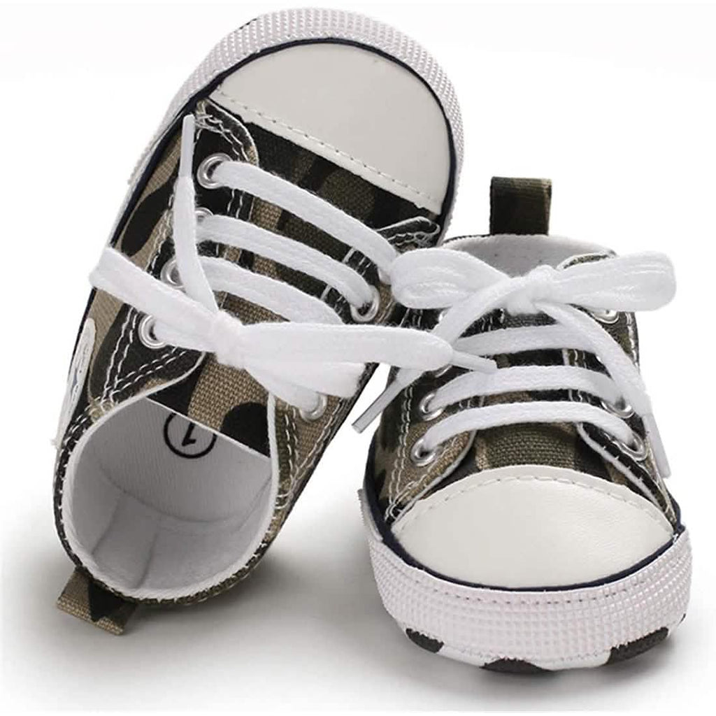 Chaussures montantes unisexe en jean pour nouveau-né, semelle souple antidérapante