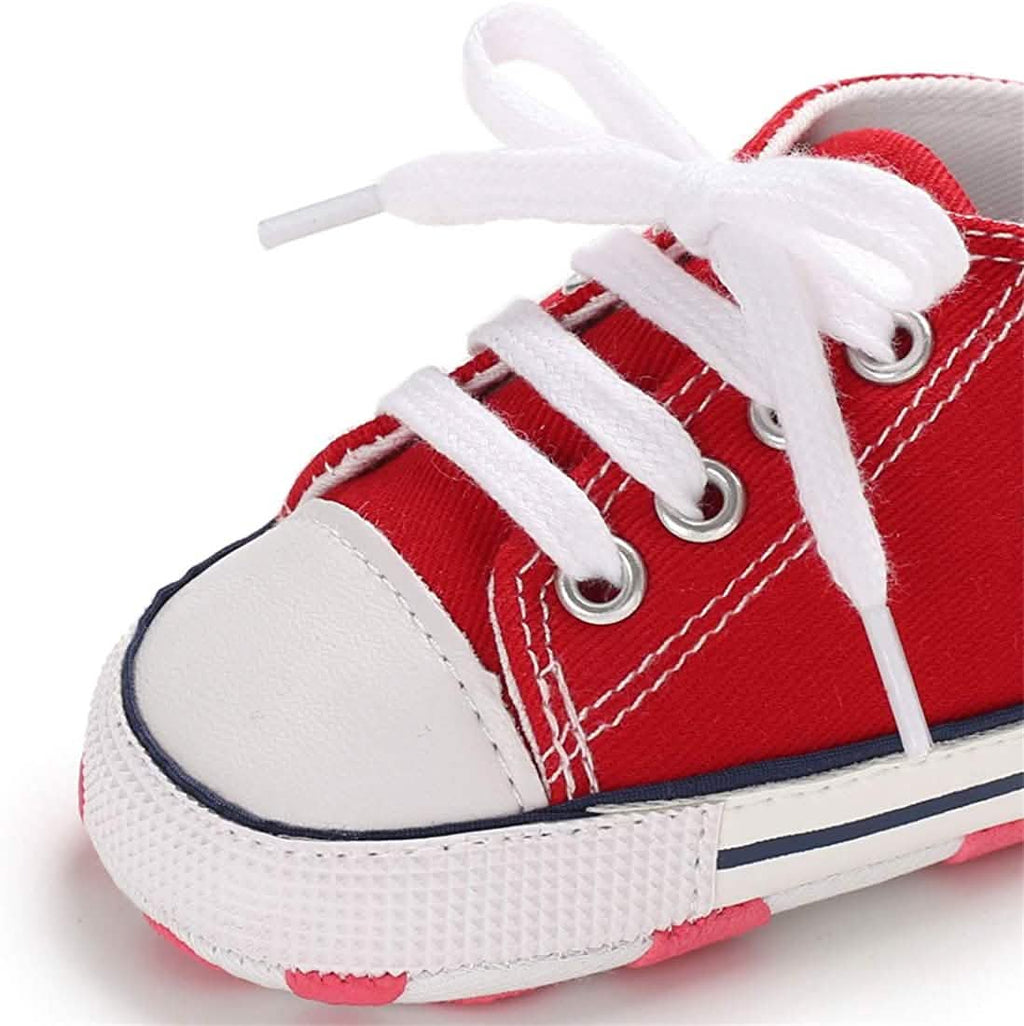Chaussures montantes unisexe en jean pour nouveau-né, semelle souple antidérapante