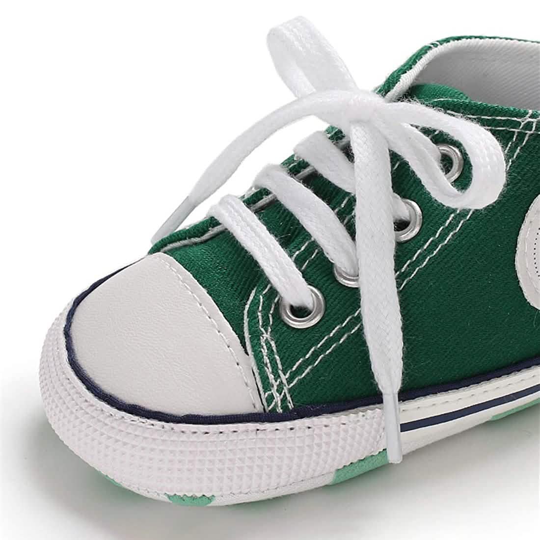 Chaussures montantes unisexe en jean pour nouveau-né, semelle souple antidérapante