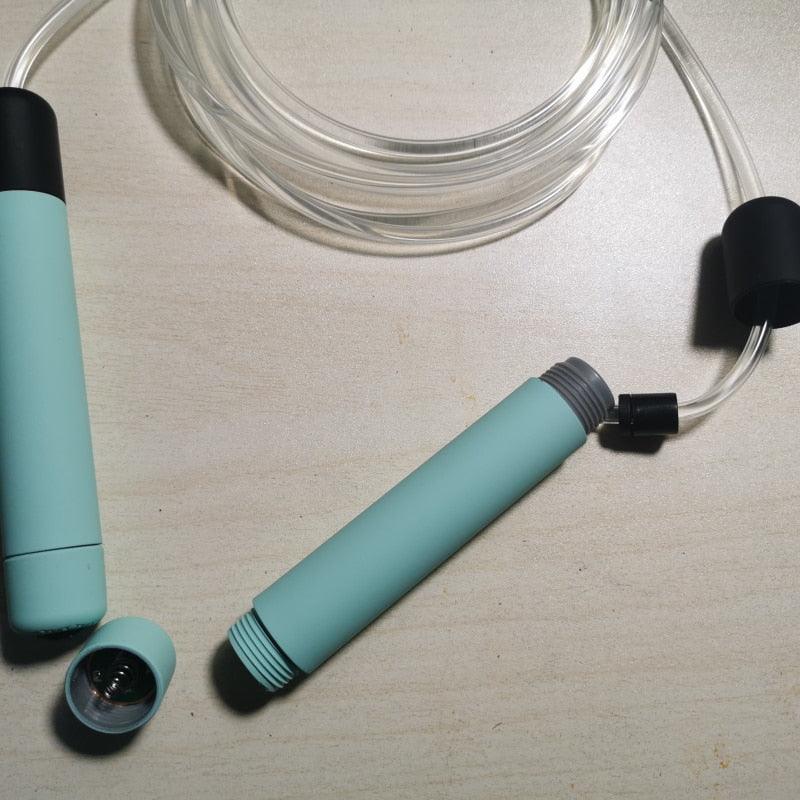 Corde à Sauter Unisexe Rayée Avec Poignées en Plastique Pour Tous Niveaux Corde à Sauter Segmentée Pour Fitness en Plein Air, Gym, Hommes, Femmes, Enfants Idéal Pour Sports Extérieurs, Corde à Sauter 2.9m