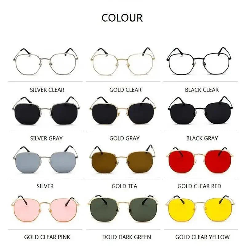 Lunettes de soleil carrées de luxe unisexe pour hommes, UV400, monture métallique pour femmes, lunettes de vue pour dames