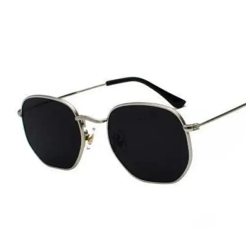 Lunettes de soleil carrées de luxe unisexe pour hommes, UV400, monture métallique pour femmes, lunettes de vue pour dames