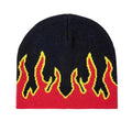 Bonnet doux et chaud unisexe au design moderne avec flammes – Taille unique pour hommes et femmes