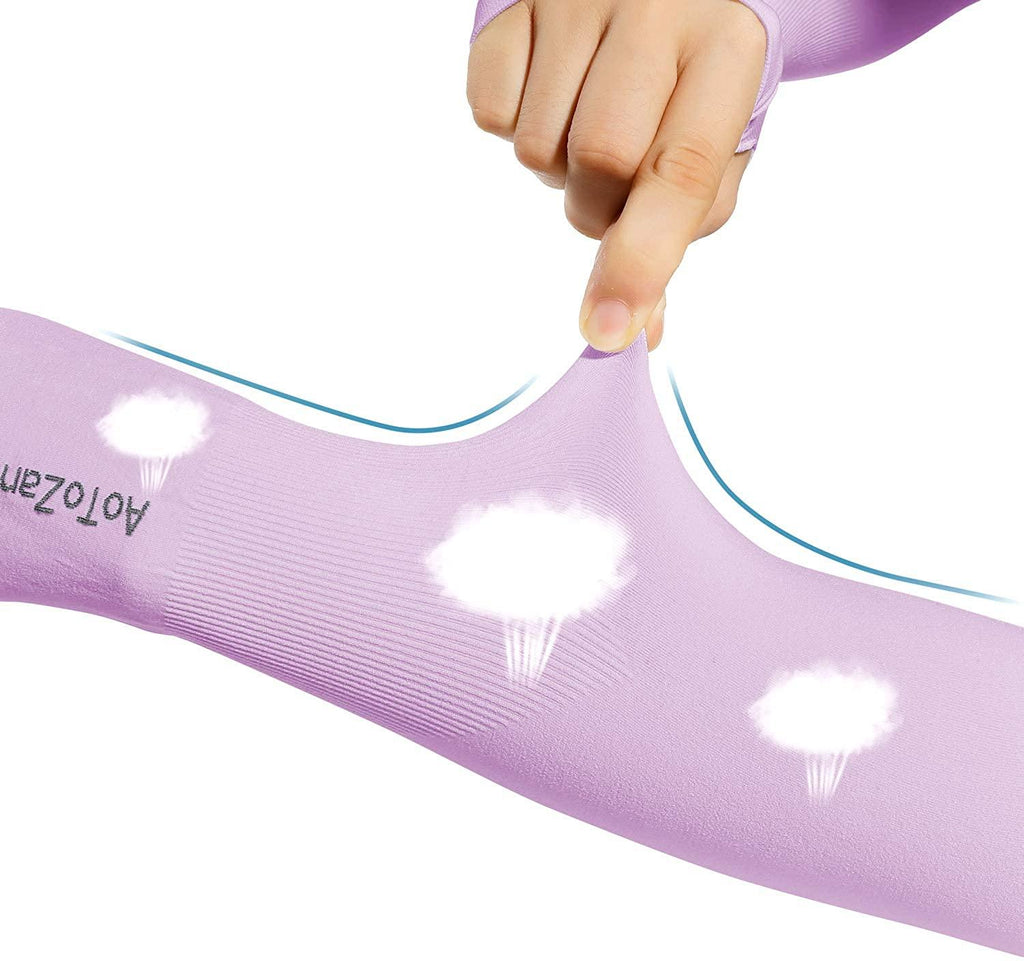 Manchon de compression unisexe taille unique rafraîchissant, anti-UV, avec trou pour le pouce, manchon de compression sportif pour dissimuler les tatouages, long manchon de bras, antidérapant, protège-bras chauffant pour sports de plein air.