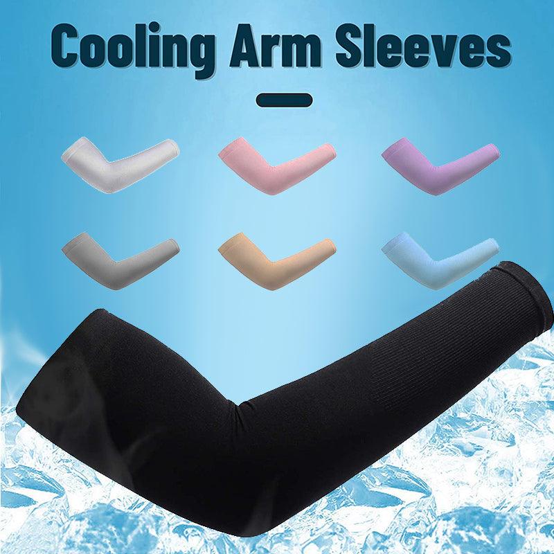 Manchon de compression unisexe taille unique rafraîchissant, anti-UV, avec trou pour le pouce, manchon de compression sportif pour dissimuler les tatouages, long manchon de bras, antidérapant, protège-bras chauffant pour sports de plein air.
