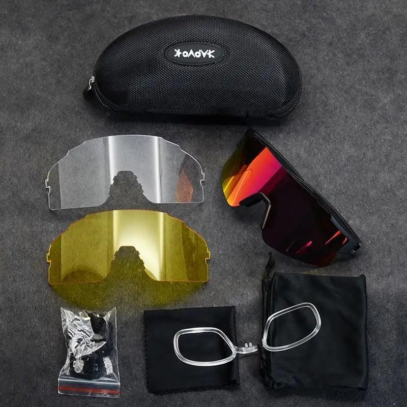 Lunettes de soleil polarisées unisexes Protection UV Cyclisme Sport Lunettes de vélo Course Conduite Pêche Lunettes de soleil d'extérieur