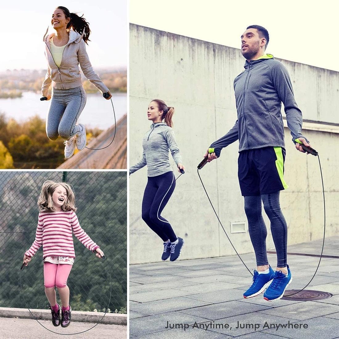 Corde à sauter professionnelle unisexe pour hommes et femmes en PVC, corde à sauter réglable en PVC pour l'entraînement de vitesse, le cardio, l'exercice à domicile et la remise en forme
