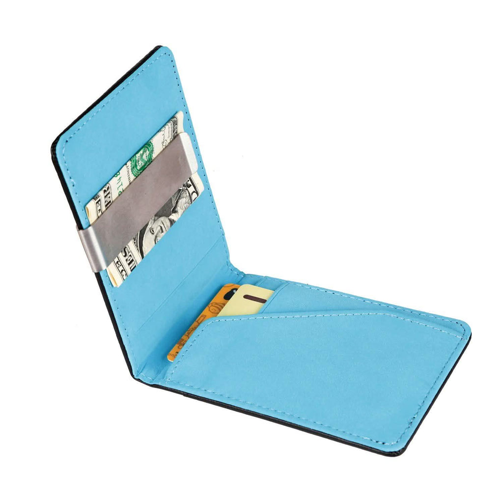 Portefeuille unisexe en cuir PU avec blocage RFID