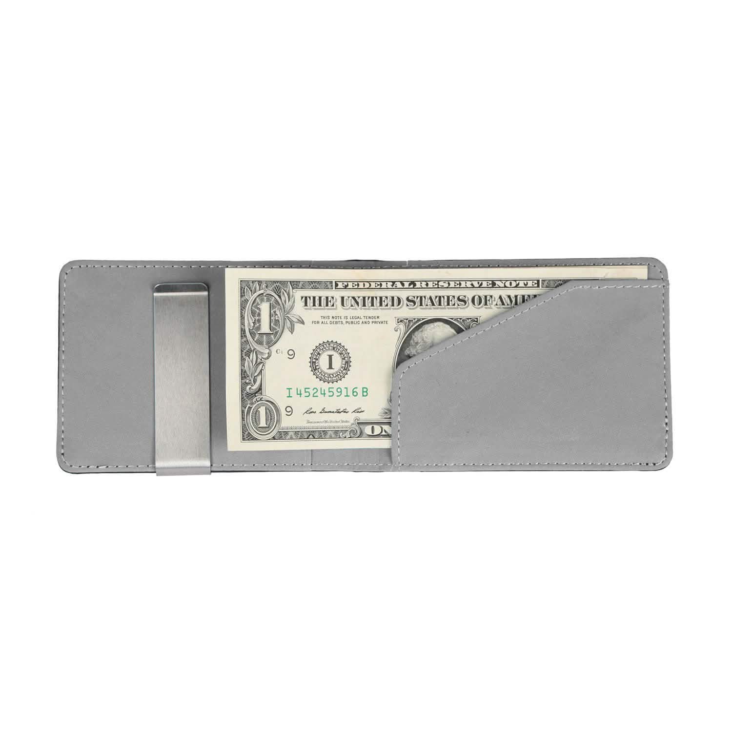 Portefeuille unisexe en cuir PU avec blocage RFID