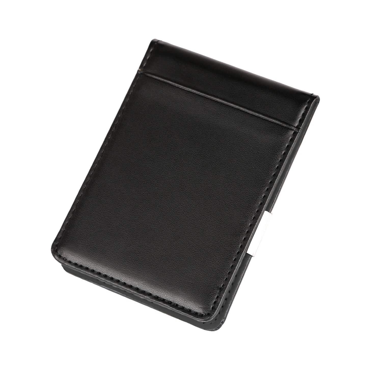 Portefeuille unisexe en cuir PU avec blocage RFID