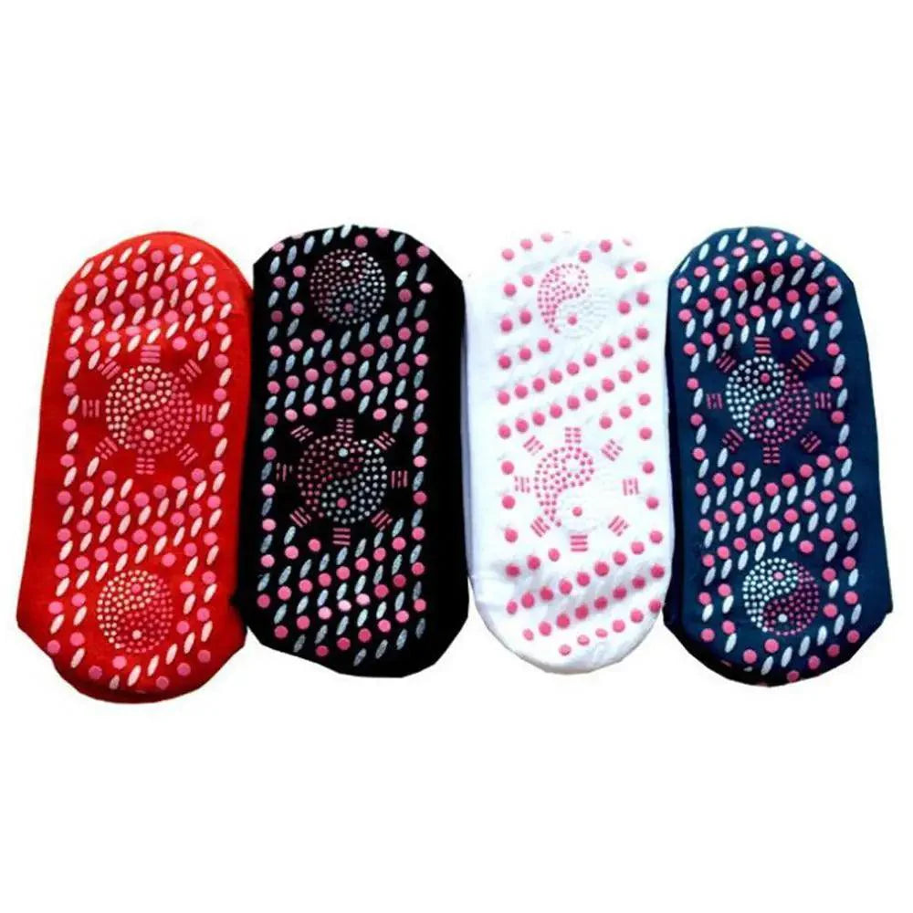 Chaussettes magnétiques auto-chauffantes unisexe Auto-chauffantes Confortables Hiver Chaudes Massage Douces Soulagement de la douleur