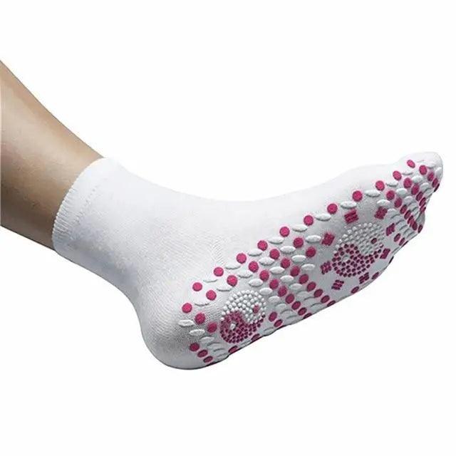 Chaussettes magnétiques auto-chauffantes unisexe Auto-chauffantes Confortables Hiver Chaudes Massage Douces Soulagement de la douleur