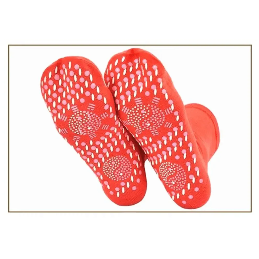 Chaussettes magnétiques auto-chauffantes unisexe Auto-chauffantes Confortables Hiver Chaudes Massage Douces Soulagement de la douleur