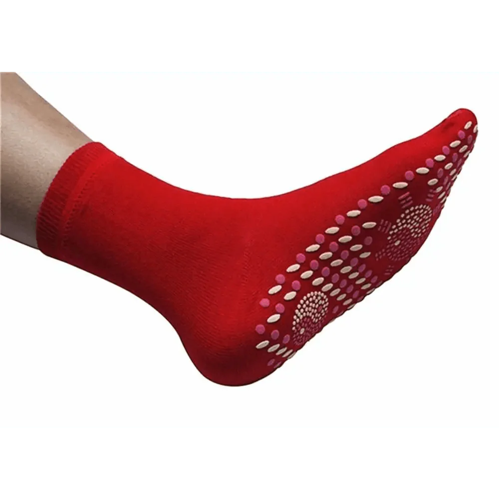 Chaussettes magnétiques auto-chauffantes unisexe Auto-chauffantes Confortables Hiver Chaudes Massage Douces Soulagement de la douleur