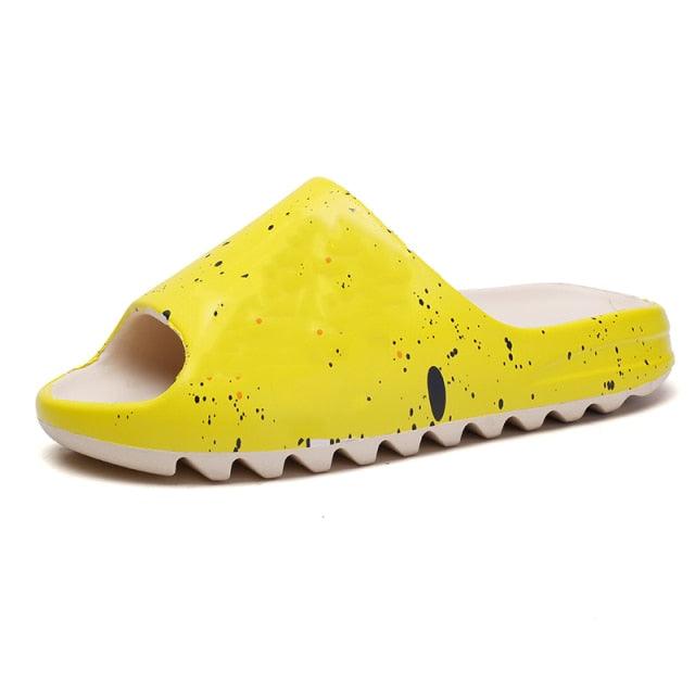 Chaussons unisexe pour garçon fille maison été femmes tongs maison pantoufles souples fond unisexe claquettes plage EVA bout ouvert pantoufles douces antidérapantes douche spa bain piscine gym maison sandales d'intérieur