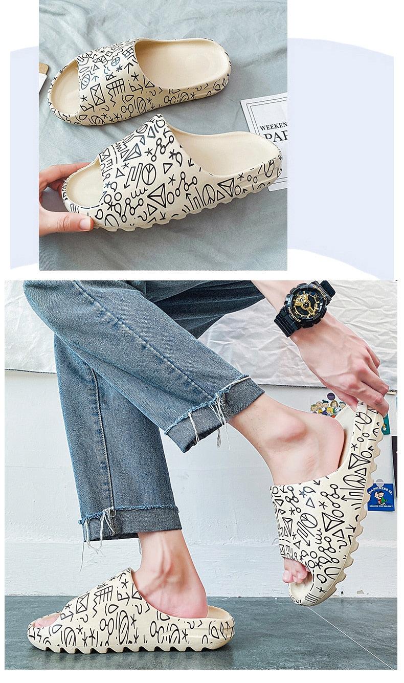 Chaussons unisexe pour garçon fille maison été femmes tongs maison pantoufles souples fond unisexe claquettes plage EVA bout ouvert pantoufles douces antidérapantes douche spa bain piscine gym maison sandales d'intérieur