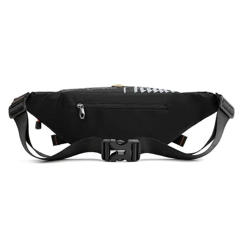 Sac banane unisexe élégant avec plusieurs poches, sac de taille pour hommes, voyage, ceinture réglable, sac banane moderne et portable pour l'extérieur
