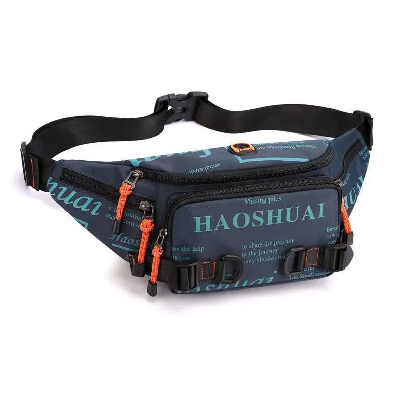 Sac banane unisexe élégant avec plusieurs poches, sac de taille pour hommes, voyage, ceinture réglable, sac banane moderne et portable pour l'extérieur