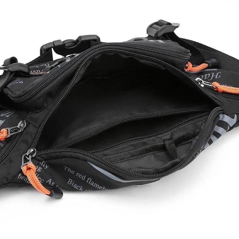 Sac banane unisexe élégant avec plusieurs poches, sac de taille pour hommes, voyage, ceinture réglable, sac banane moderne et portable pour l'extérieur