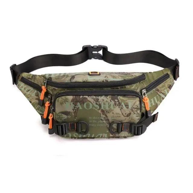 Sac banane unisexe élégant avec plusieurs poches, sac de taille pour hommes, voyage, ceinture réglable, sac banane moderne et portable pour l'extérieur