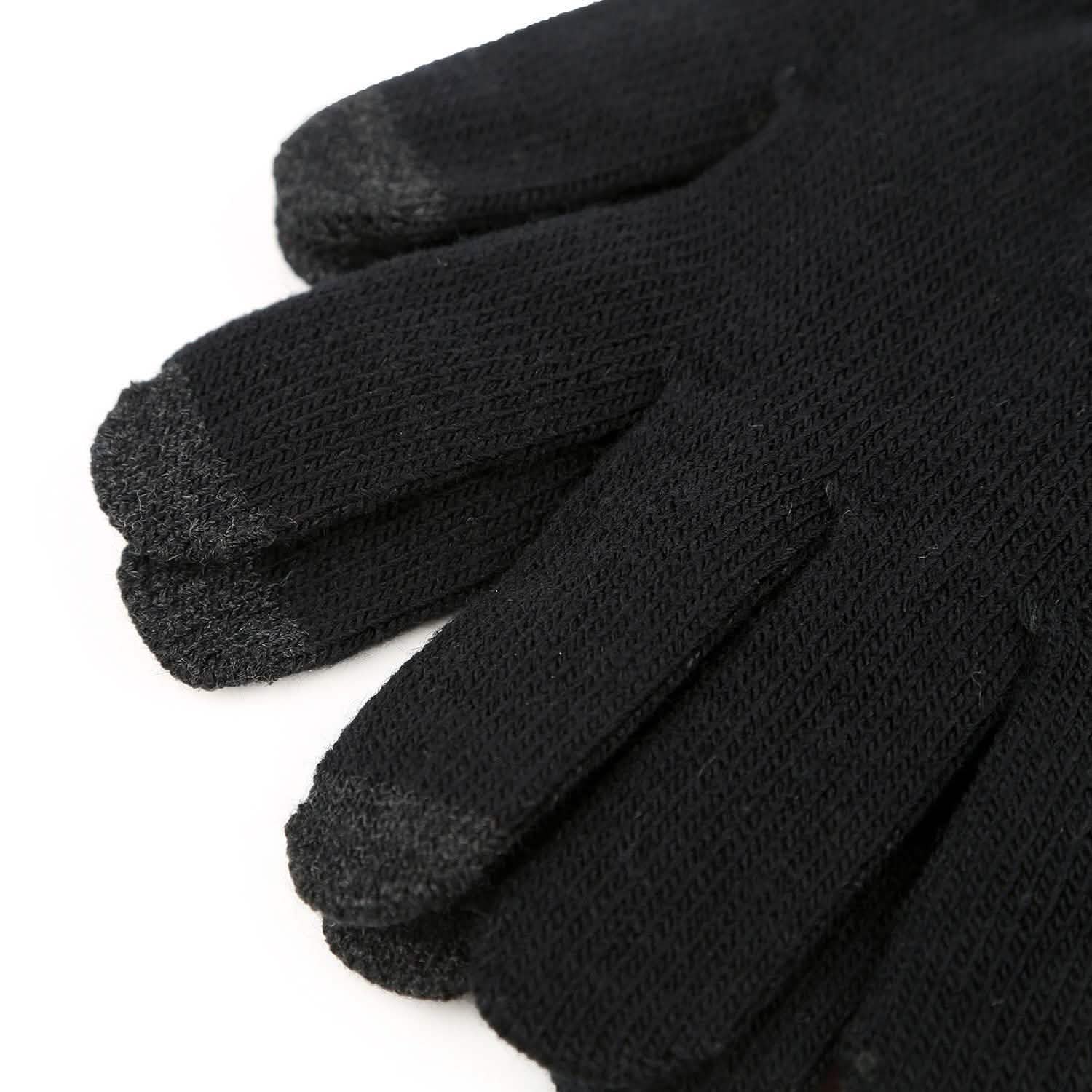Gants d'hiver tricotés unisexes pour écrans tactiles