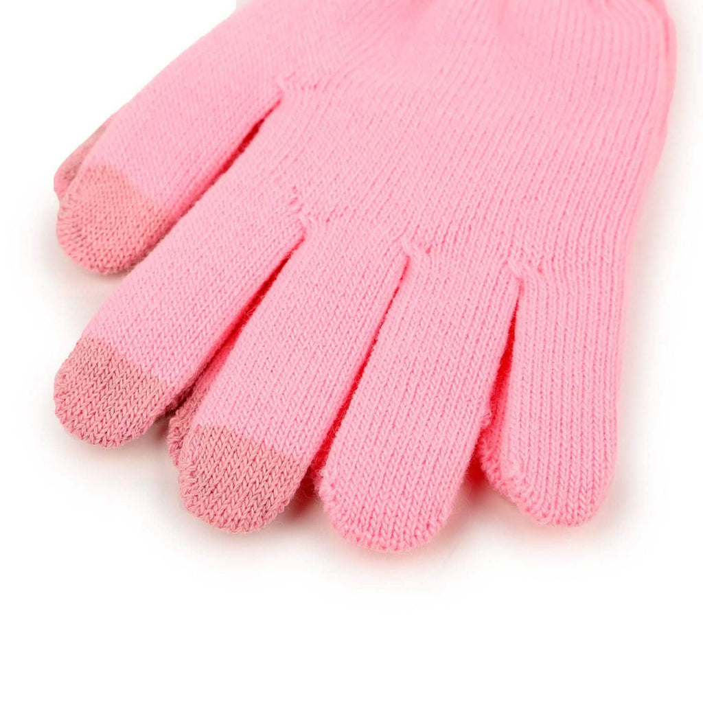 Gants d'hiver tricotés unisexes pour écrans tactiles