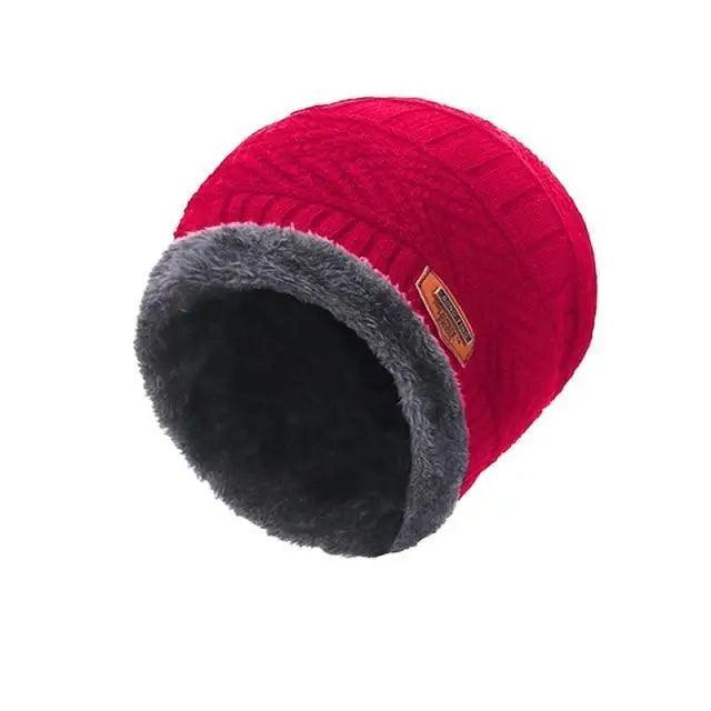 Écharpe d'hiver unisexe Bonnets chauds Chapeaux respirants Taille unique pour garçons Casquette et écharpes au design moderne
