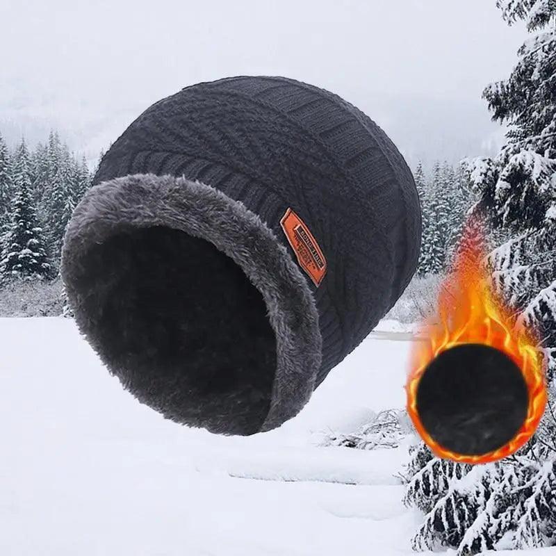 Écharpe d'hiver unisexe Bonnets chauds Chapeaux respirants Taille unique pour garçons Casquette et écharpes au design moderne