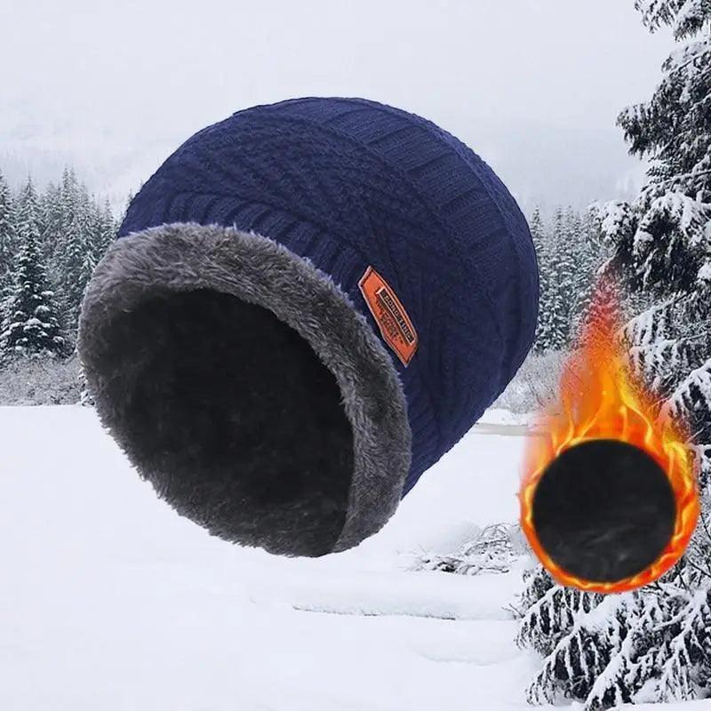 Écharpe d'hiver unisexe Bonnets chauds Chapeaux respirants Taille unique pour garçons Casquette et écharpes au design moderne