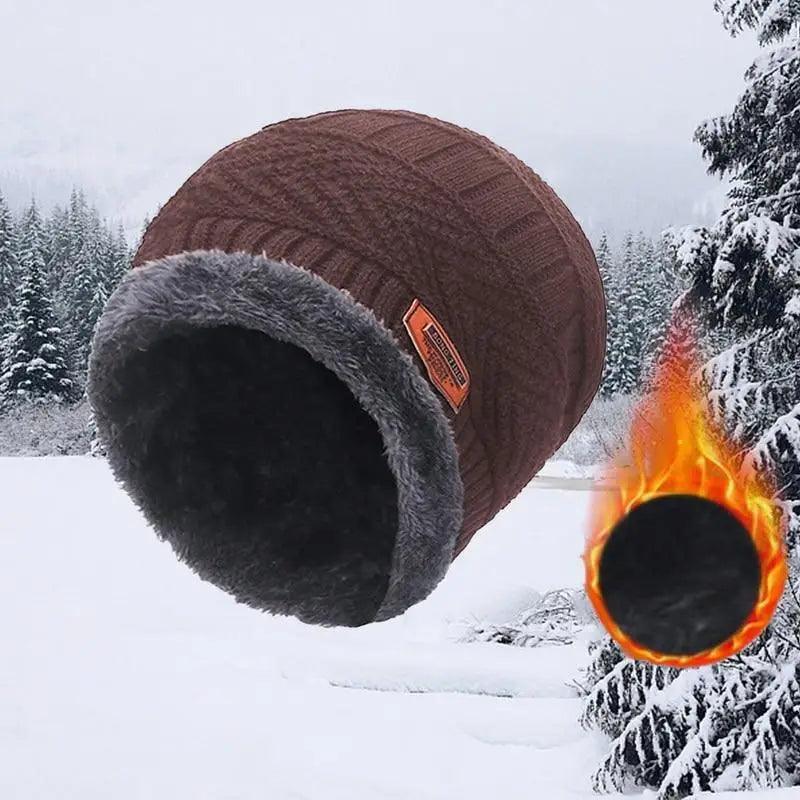 Écharpe d'hiver unisexe Bonnets chauds Chapeaux respirants Taille unique pour garçons Casquette et écharpes au design moderne