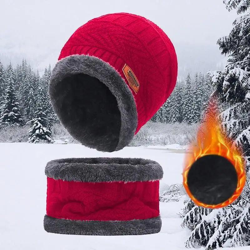 Écharpe d'hiver unisexe Bonnets chauds Chapeaux respirants Taille unique pour garçons Casquette et écharpes au design moderne