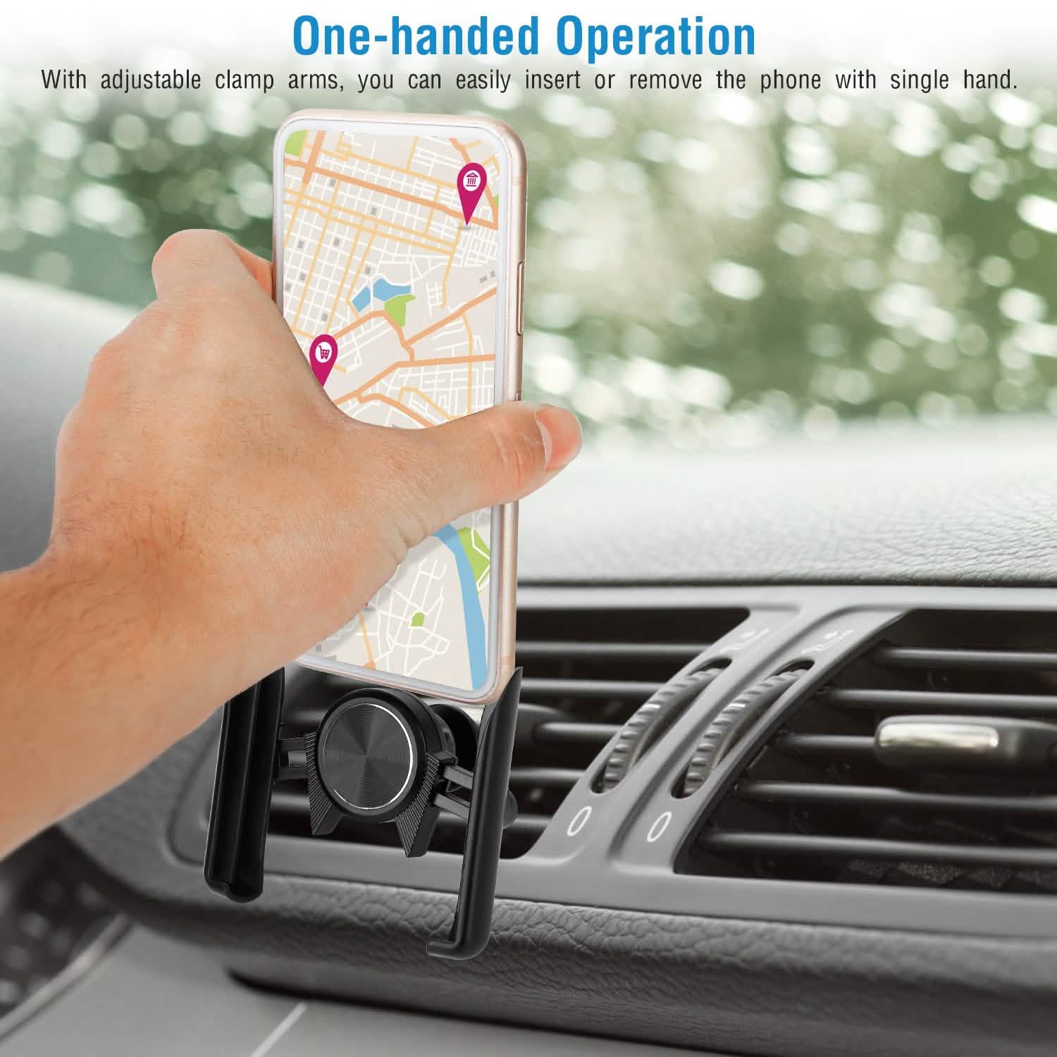 Support de téléphone universel pour grille d'aération de voiture