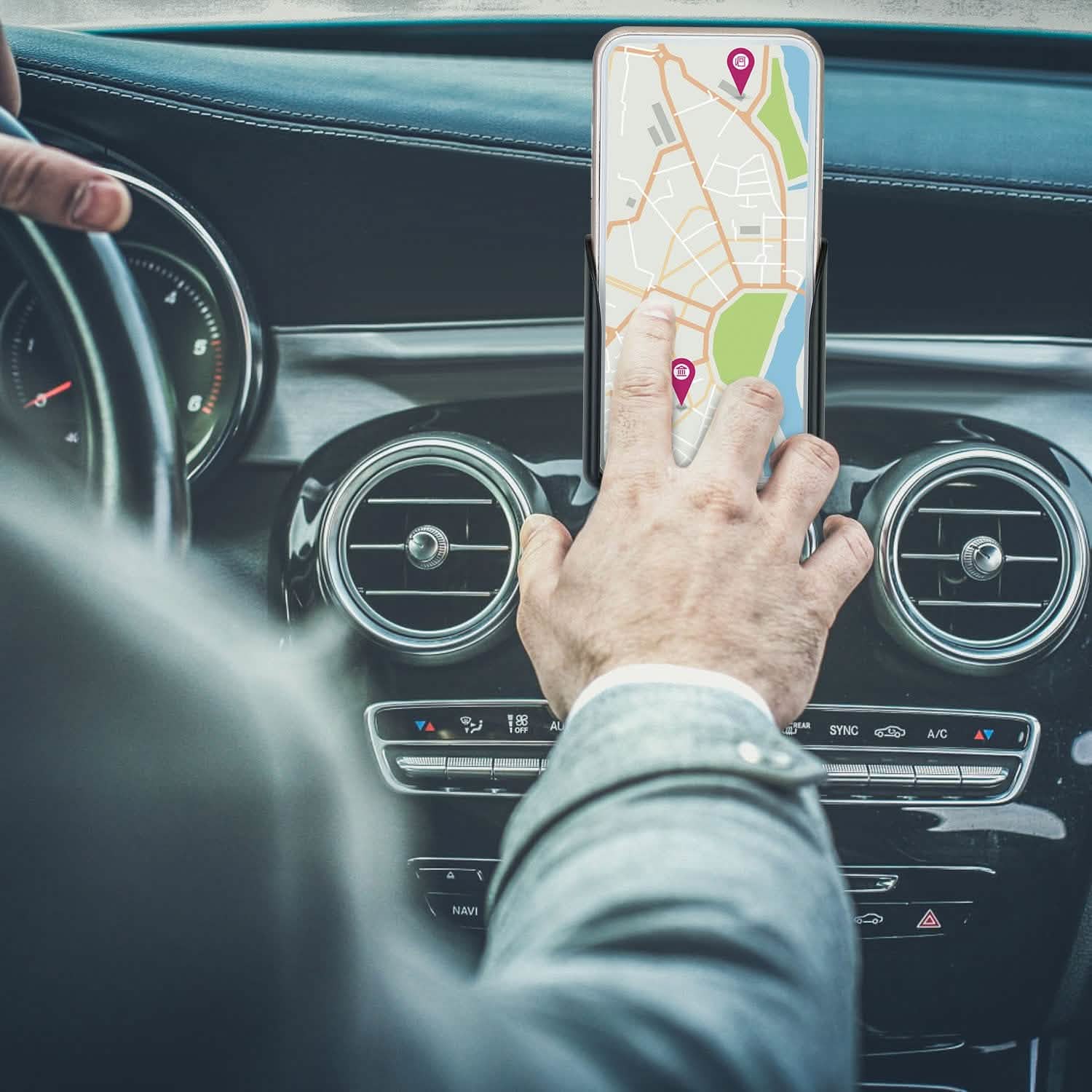Support de téléphone universel pour grille d'aération de voiture