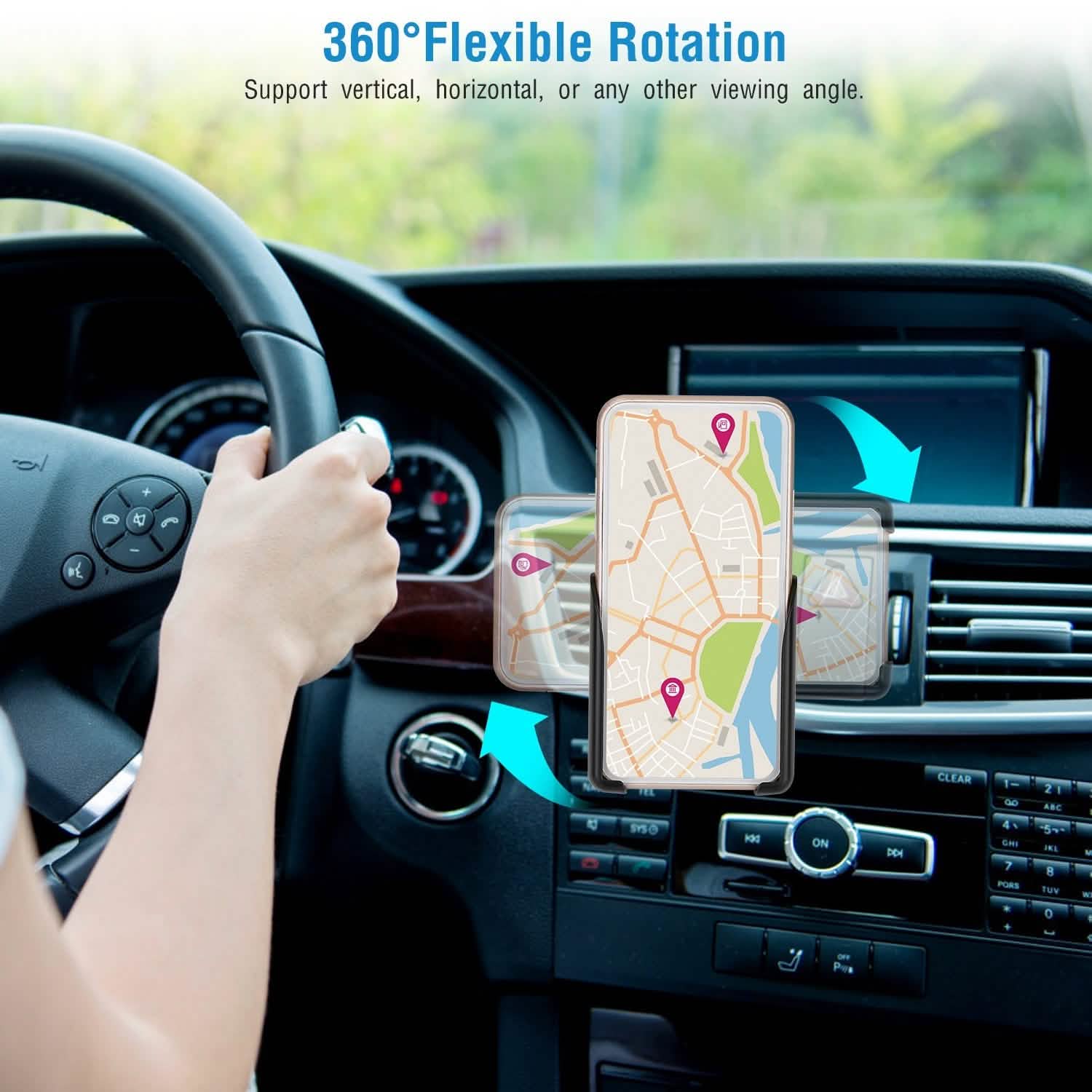 Support de téléphone universel pour grille d'aération de voiture