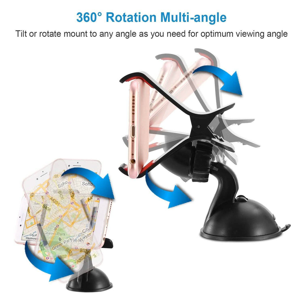 Support de téléphone universel pour voiture rotation à 360°