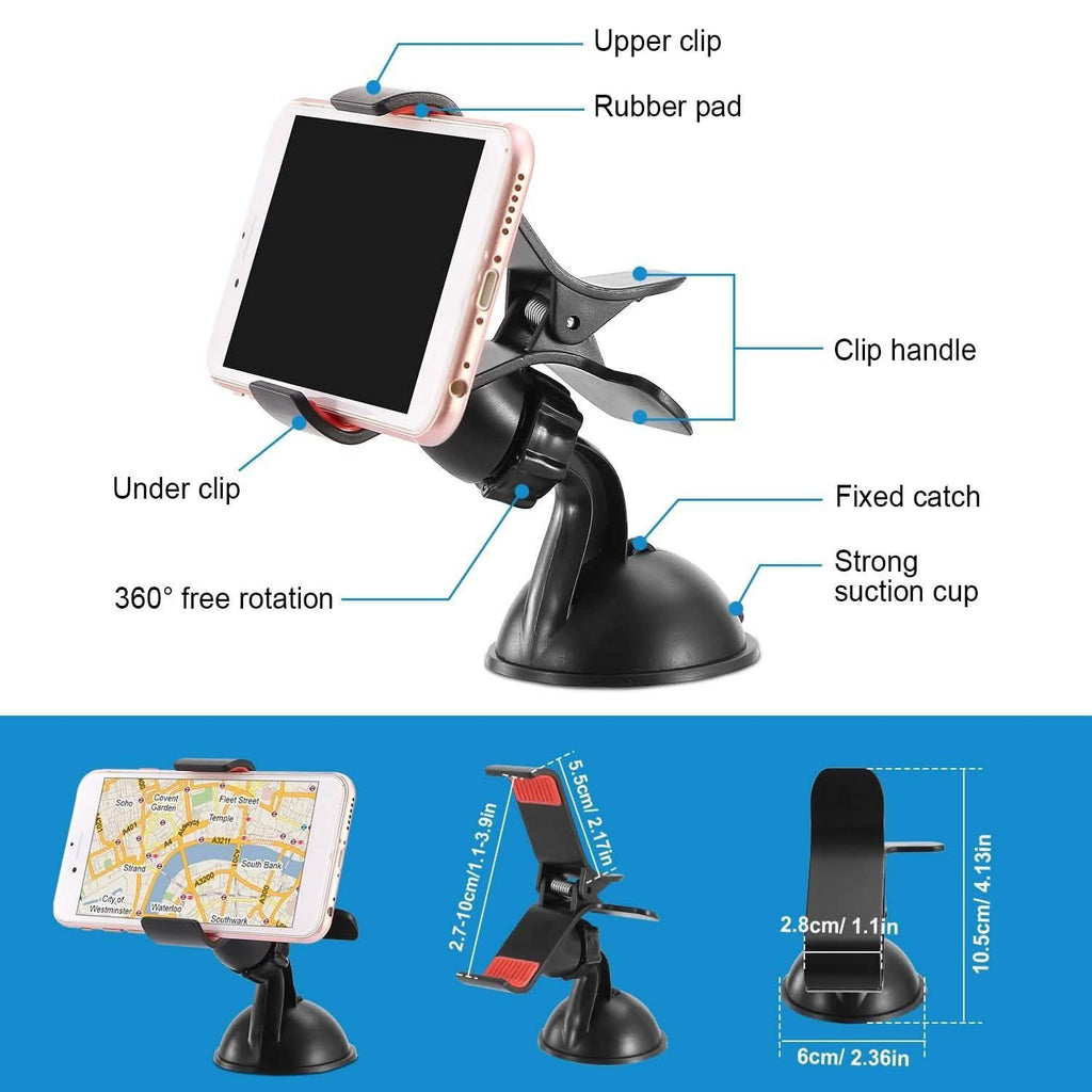 Support de téléphone universel pour voiture rotation à 360°