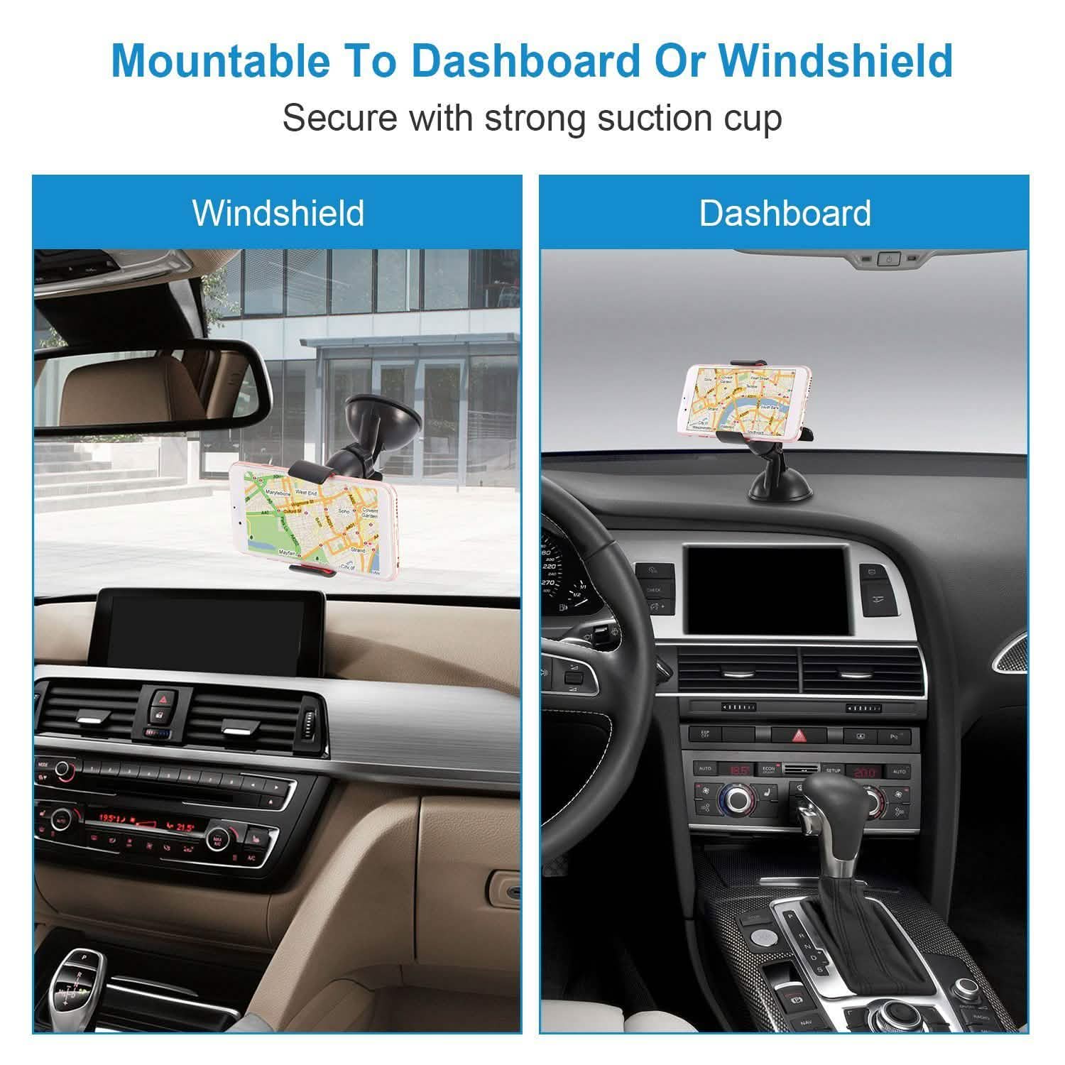 Support de téléphone universel pour voiture rotation à 360°