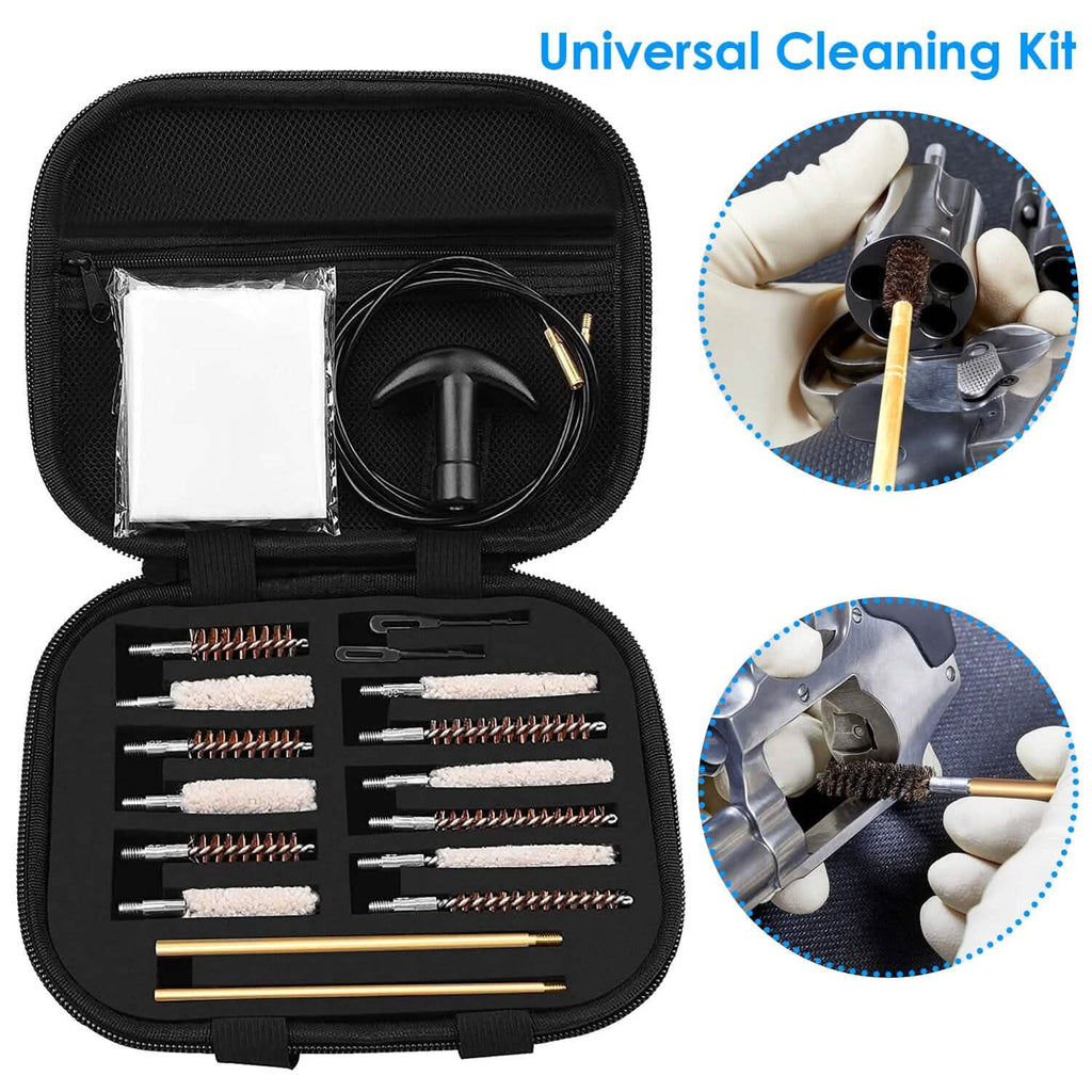 Kit de nettoyage universel pour armes avec tige en laiton et câble flexible de 99,8 cm