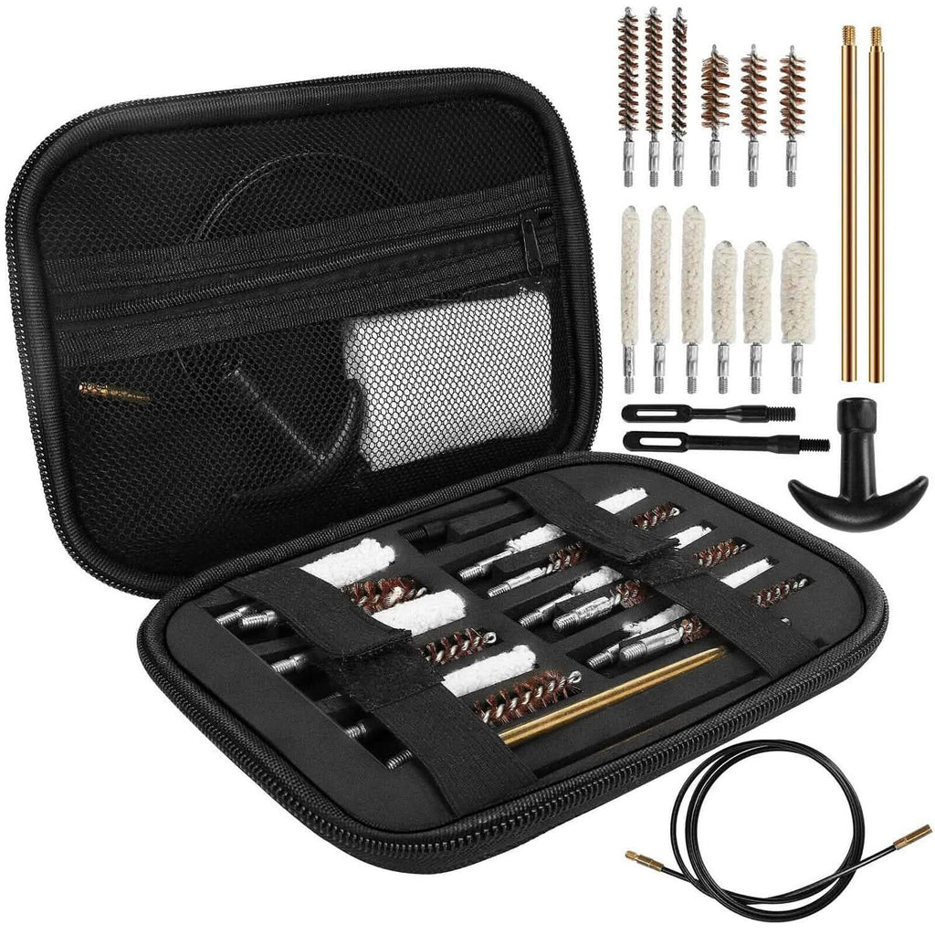 Kit de nettoyage universel pour armes avec tige en laiton et câble flexible de 99,8 cm