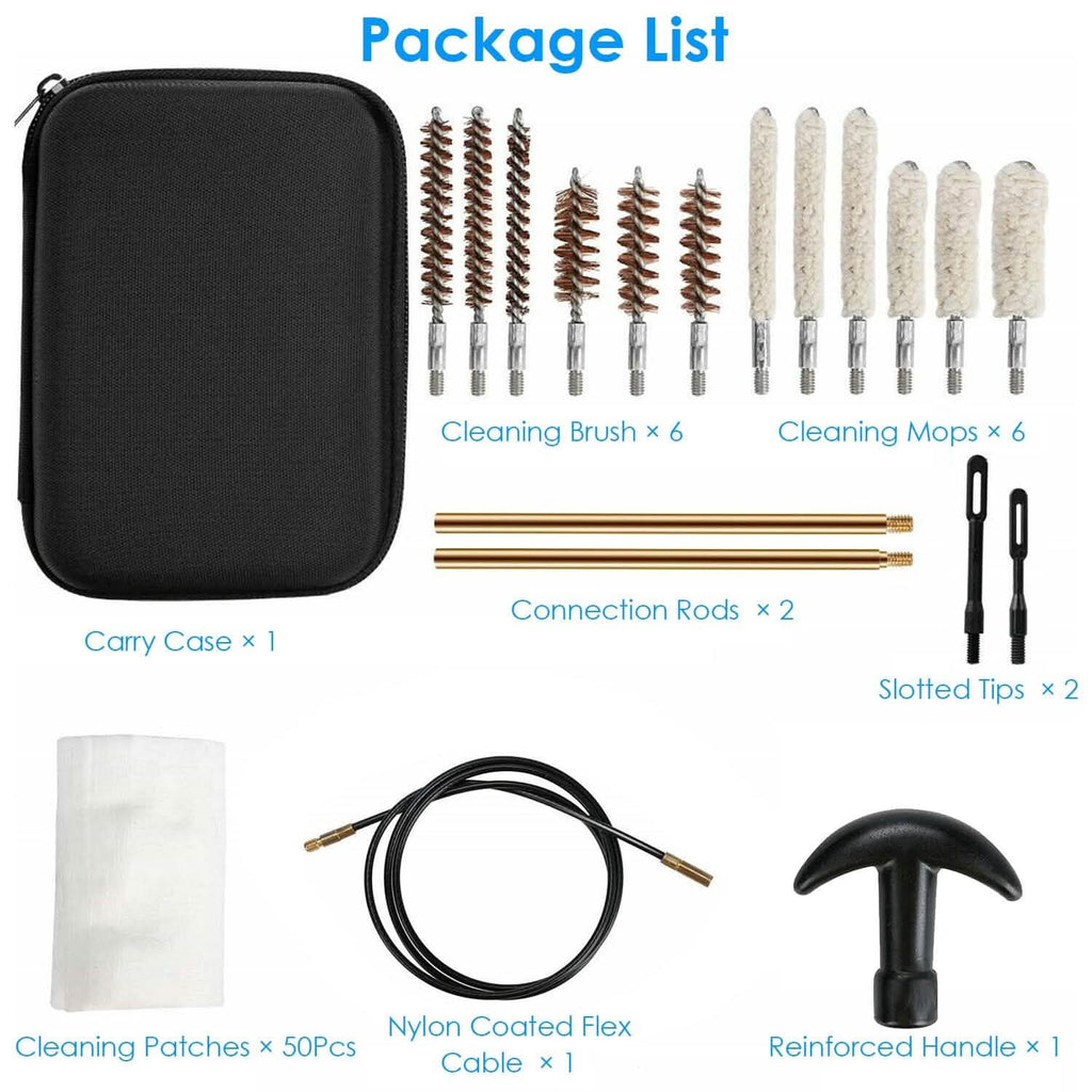 Kit de nettoyage universel pour armes avec tige en laiton et câble flexible de 99,8 cm