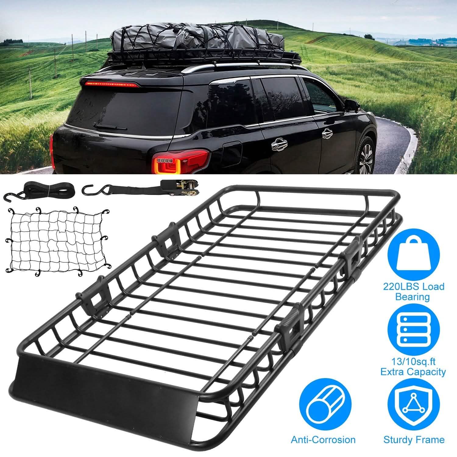 Porte-bagages de toit universel pour voiture